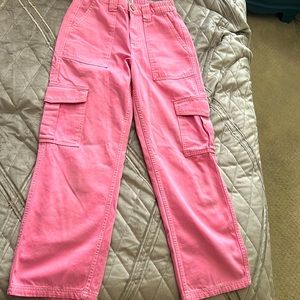 Urban Outfitters BDG Pink cargo pants W25 L30